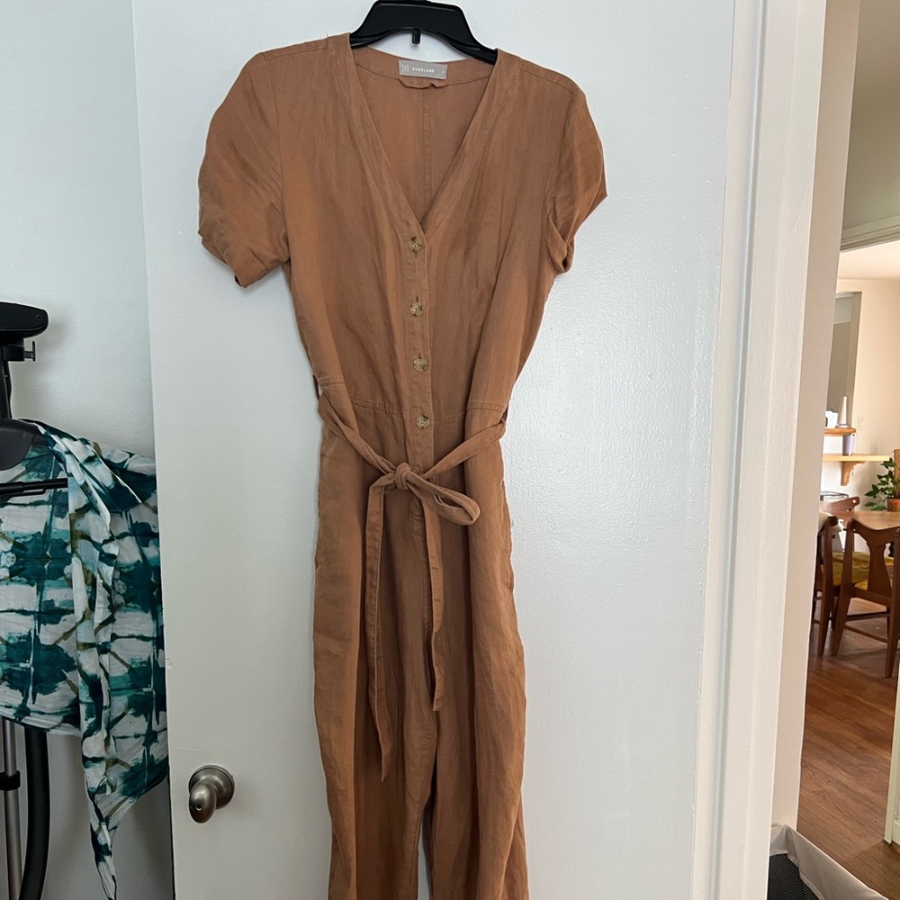 Everlane short sleeve jumpsuit